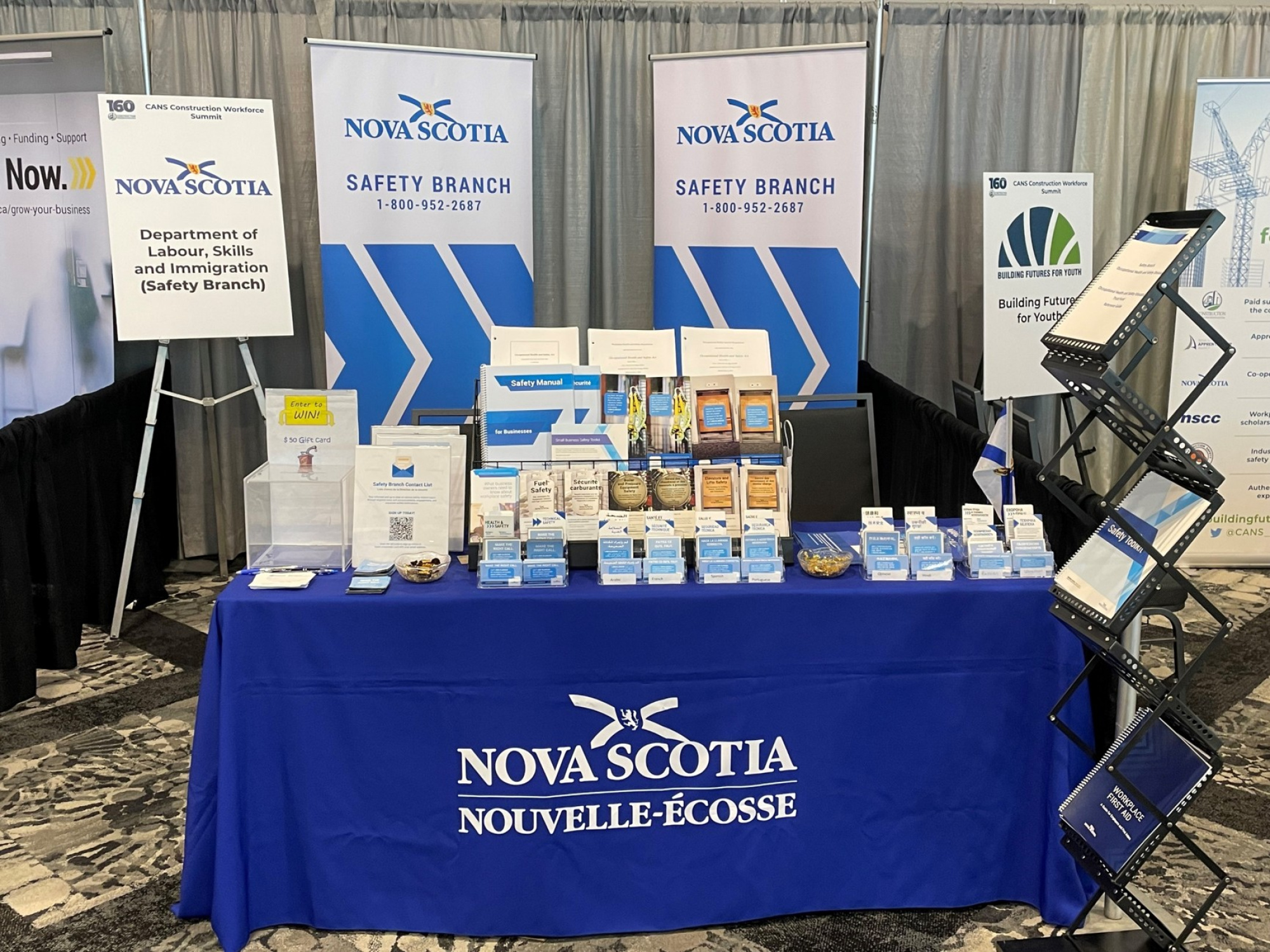 Safety Branch trade show booth.